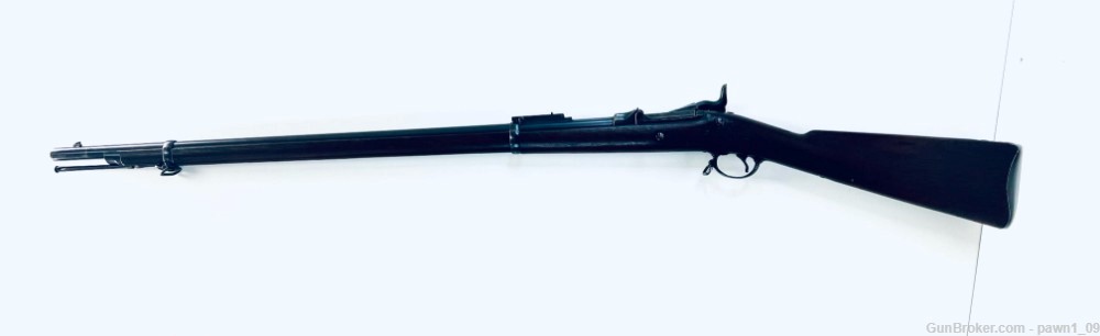 U.S. Springfield 1878 Trapdoor Rifle 45-70 Govt Wood Blued Bayonet.-img-1