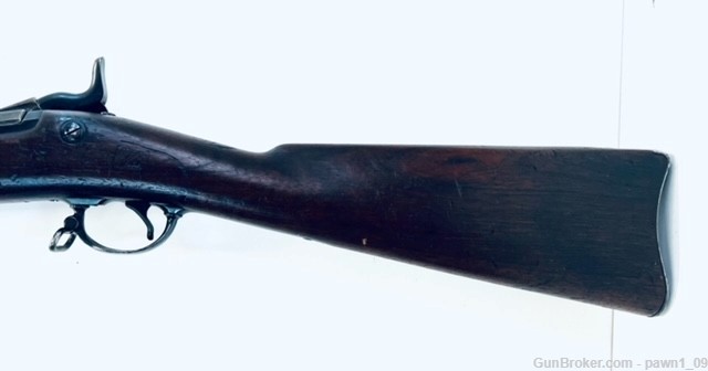 U.S. Springfield 1878 Trapdoor Rifle 45-70 Govt Wood Blued Bayonet.-img-2