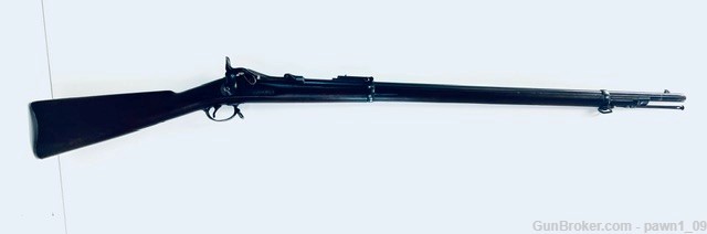 U.S. Springfield 1878 Trapdoor Rifle 45-70 Govt Wood Blued Bayonet.-img-0