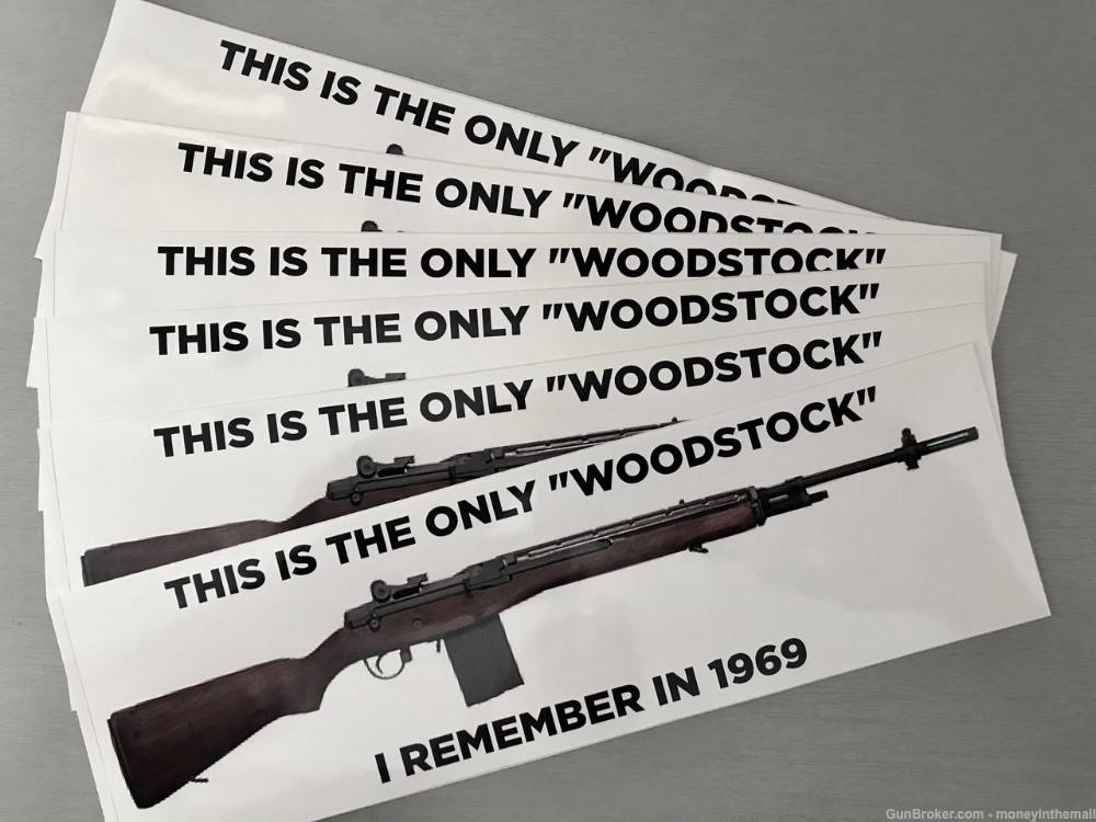 12 USMC M14 Rifle WOODSTOCK Bumper Stickers US Army Marine Corps M-14 1969-img-2