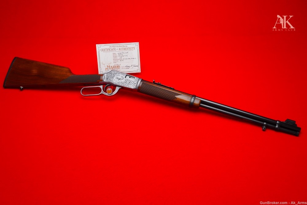 1990 Winchester 9422 Lever Action Rifle .22LR Two-Tone *MASTER ENGRAVED*-img-2