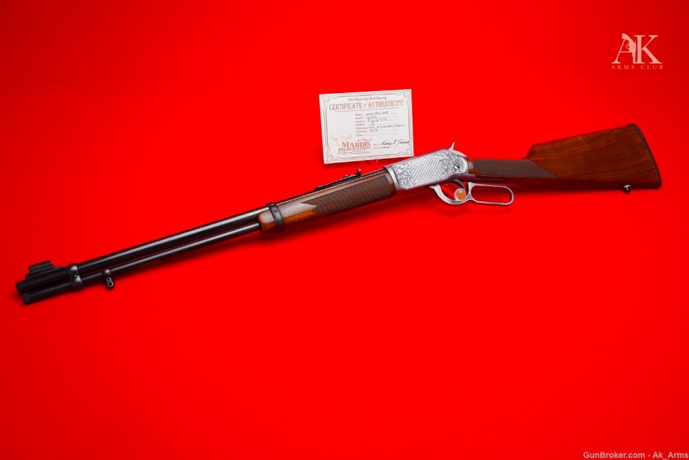 1990 Winchester 9422 Lever Action Rifle .22LR Two-Tone *MASTER ENGRAVED*-img-4