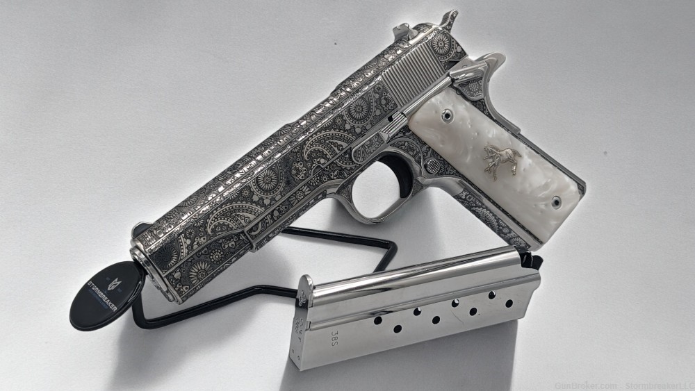 Colt 38 Super Paisley Engraving (NO RESERVE)-img-0