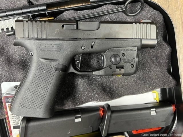 Glock 48 9mm w/ Upgraded trigger, TLR 6 light/laser, ShieldArms Mag Release-img-0