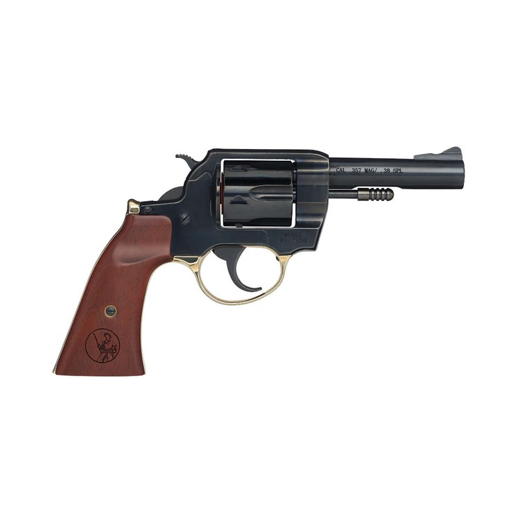 HENRY Big Boy 38 Spec 357 Mag 4in Gunfighter Walnut Grip Revolver H017GDM-img-1