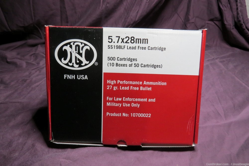 2000 FN 5.7x28 SS198 27 grain SS198LF L.E. HP New Ammo 5.7 FN PS90 10700020-img-1