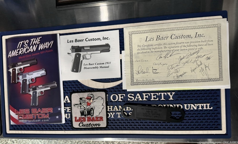 NIB LES BAER CUSTOM 1911 HEMI 45 AUTO 5'' 8-RD PISTOL + Presentation Case-img-8