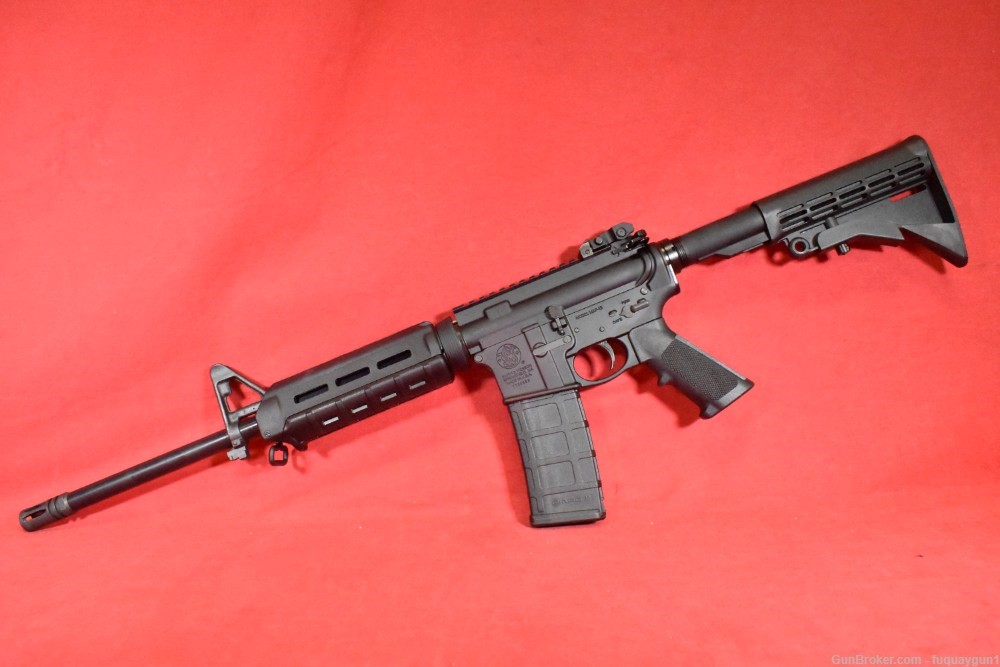 Smith & Wesson M&P15 Sport II 5.56 16" 30rd Troy Flip Rear M-LOK S&W M&P15 -img-1