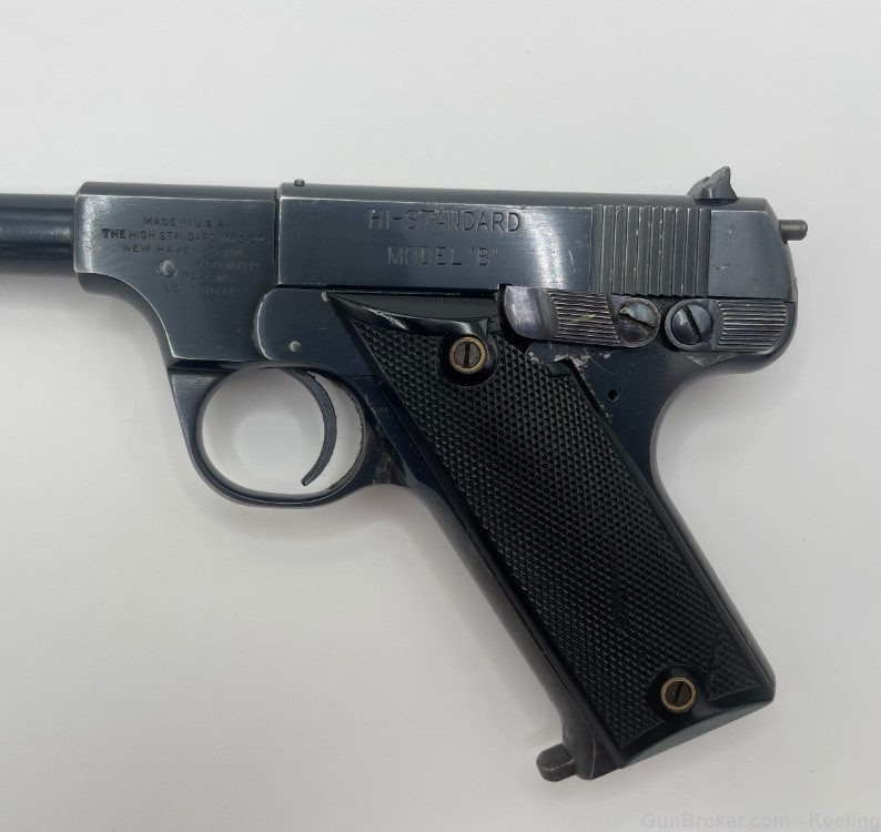 High Standard Model B   Semi Auto Pistol Manufacture Date 1936 -img-4