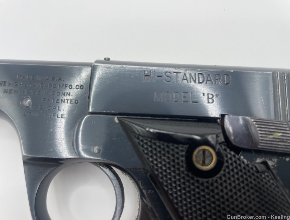 High Standard Model B   Semi Auto Pistol Manufacture Date 1936 -img-5