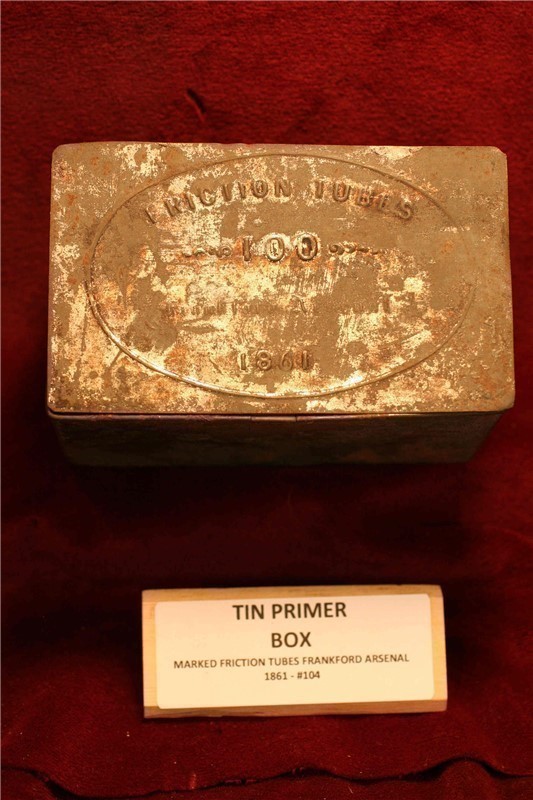 Civil War Artillery Friction Primer Tin Box - #104-img-0