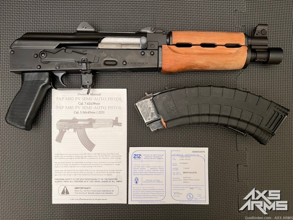 ZASTAVA CENTURY ARMS PAP M92 HG3089-N AK PISTOL!  TAKE A SHOT!  LET'S GO!-img-38