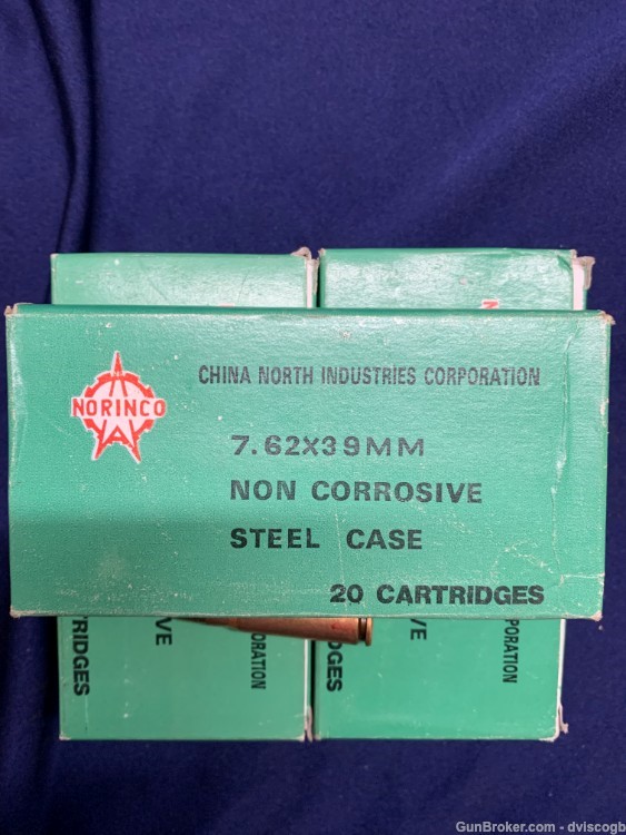 Norinco 7.62x39 Steel Case non corrosive - 100 rounds-img-1