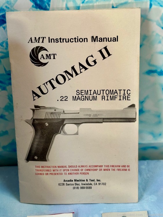 AMT AutoMag II .22 Mag  Arcadia Machine and Tool -img-4