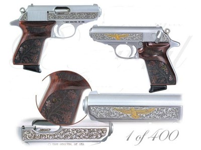 Scarce Walther PPK/S 380 3.3" TALO PREMIER GOLD EAGLE Mint 98% Mfg 2003