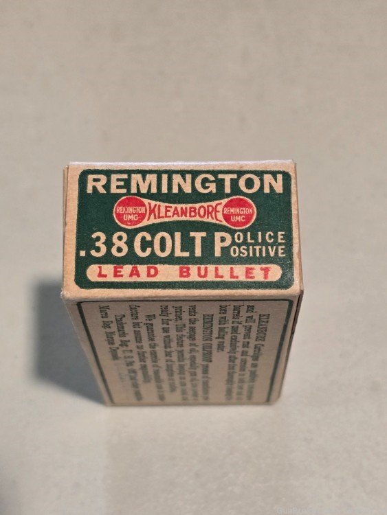 Vintage Box of .38 Colt Police Positive Ammo-img-1