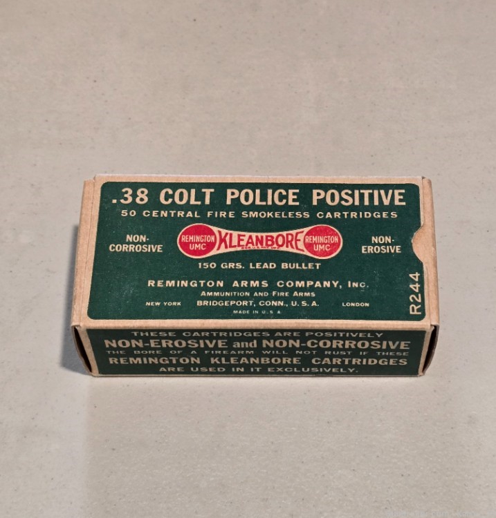 Vintage Box of .38 Colt Police Positive Ammo-img-0