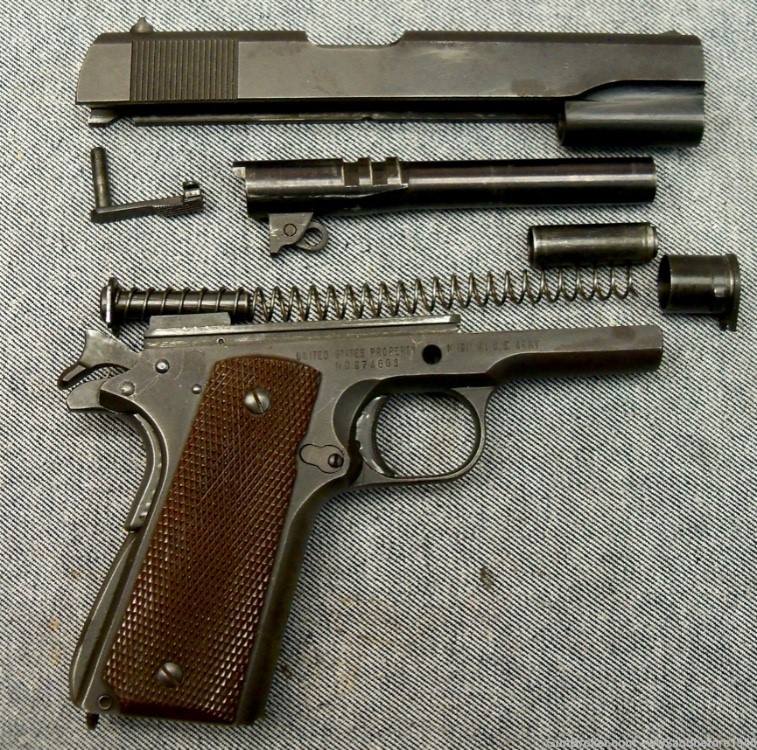 REMINGTON RAND COLT 1911A1 US .45 ACP WWII PISTOL -img-19