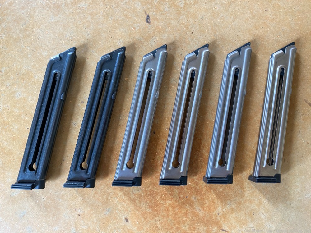 SIX (6) Ruger Mark II III IV Mk 2 3 4 10-Round 22LR 22 LR Magazine OEM -img-1