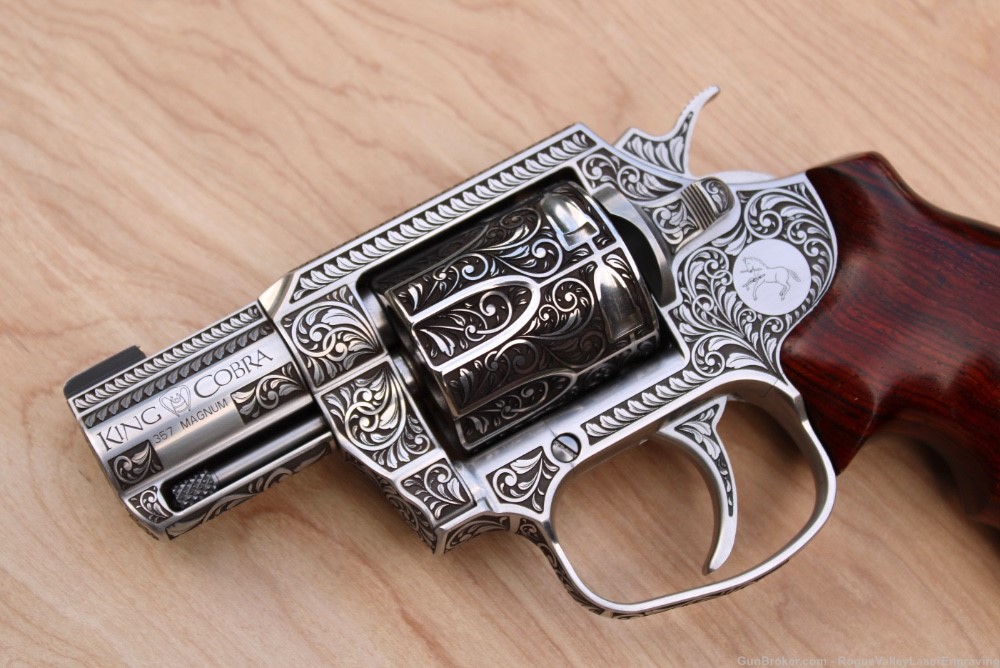 Engraved Colt King Cobra Revolver NEW 357 **AMAZING**-img-4
