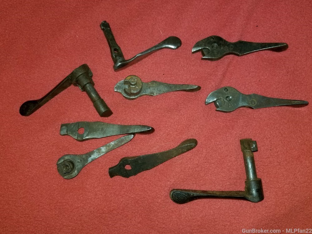 Lot of 9 double shotgun top levers unknown make assorted-img-2