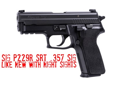 Sig P229R SRT .357 SIG Rail Frame SA/DA Mepro Night Sights LIKE NEW