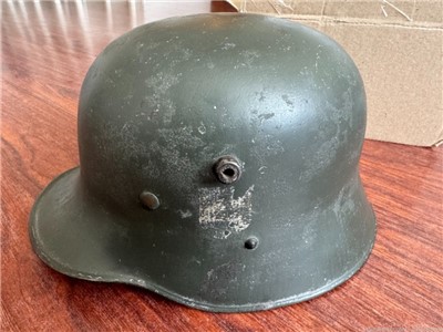 WWII GERMAN TRANSITIONAL HELMET/ DOUBLE DECAL/ ORIGINAL/ OTHER ITEMS*