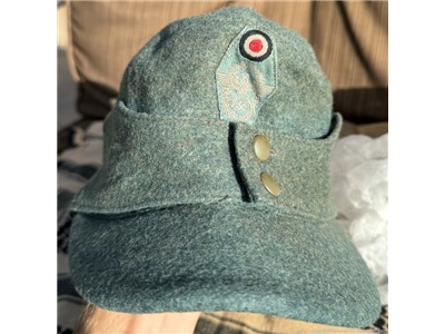WWII GERMAN M43 POLICE CAP/ ORIGINAL/ MINTY/ OTHER ITEMS/ VISOR/ HAT