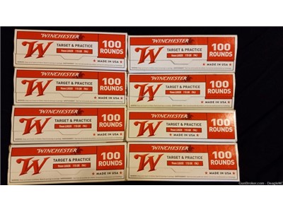 Winchester 9mm, 115 Gr, FMJ,  800 Rounds  MADE IN THE USA!!