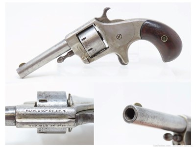 Hopkins & Allen “BLUE JACKET No. 2” .22 Rimfire SPUR TRIGGER Revolver C&R  