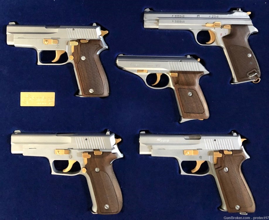 Sig Arms VONBANK set: P230, P210-6, P220, P226, P225 Matching SN Mastershop-img-0
