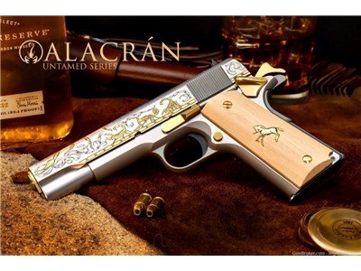 Colt 1911 Untamed series Alacran Gold SK Limited Edition 200 made .38 Super