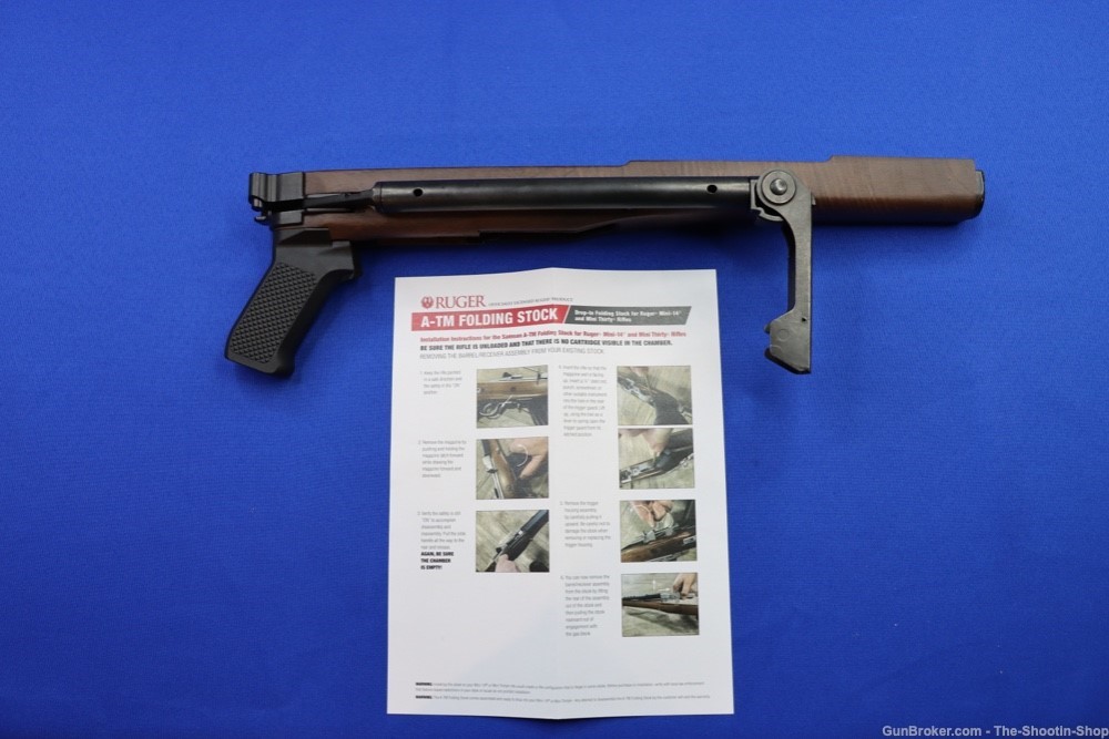Ruger Mini 14 Rifle Folding Stock Metal & Wood Samson A-TM Mini-14 Min-30-img-0