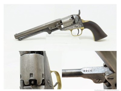 1861 COLT Antique CIVIL WAR .31 Percussion M1849 POCKET Revolver FRONTIER  