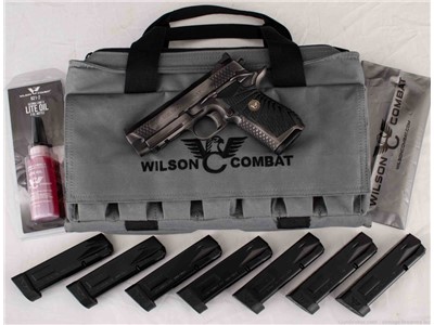 Wilson Combat EDC X9, 9mm - SILVER/BLACK, 4”, 1-15 & 7-18RD MAGS, LIGHTRAIL
