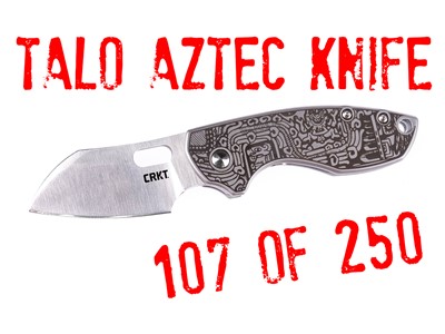 TALO Aztec Frame Lock Knife #107 OF 250 LIMITED EDITION
