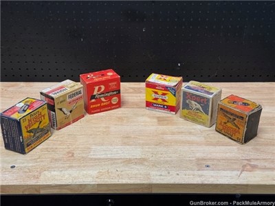 Lot of Vintage Shotgun Shell Boxes ( Some Full ) Rare