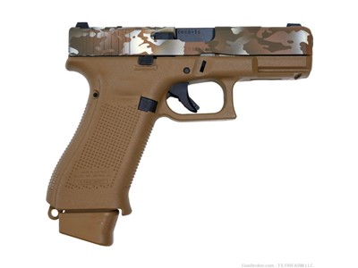 Glock 19x Gen 5 "Brown Multi-Cam" Compact Handgun 9mm 