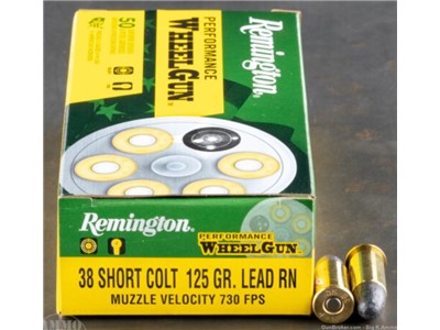Remington Performance WheelGun 38 Short Colt 125gr Lead Round Nose 50 Round