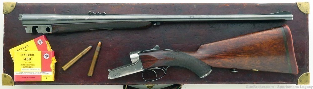 Rigby .450 Nitro Express, 1906, ejectors, great bore, accurate, layaway-img-0