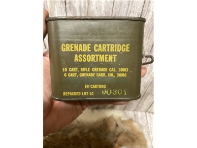 WW2 Grenade Cartridge Assortment M13 Spam Can Sealed M3 M6 