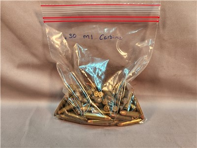 MIXED LOT OF 30 CARBINE AMMO 97RDS USED! PENNY AUCTION!