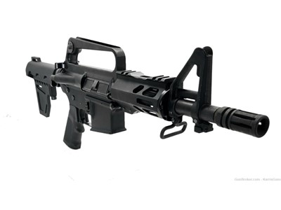 Konza Angry Kitty Retro A1 AR15 7.5" 5.56 M-Lok Pistol W Brace