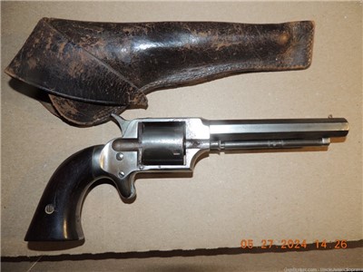 W.L. GRANT .32 CAL POCKET REVOLVER 1861-1865 with original holster