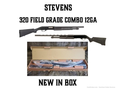 Stevens Savage 320 Field Combo - 12ga - 28" & 18" - #19490 - NEW IN BOX!