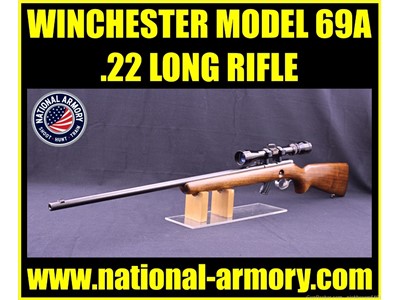 WINCHESTER 69A .22 S/L/LR 25" BBL DEERFIELD 3-9 SCOPE BEAUTIFUL CONDITION