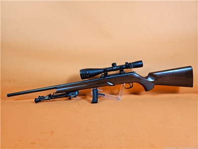 Anschutz Model 1416 Precision .22 LR Target Rifle With Scope, Bipod, 2 Mags
