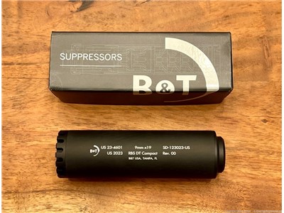 B&T RBS DT Compact 9mm Suppressor, B&T Direct Thread RBS, SD-123023-US