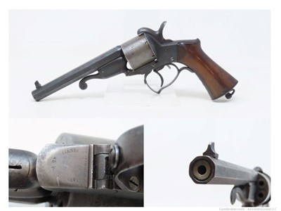 FRENCH Antique Michel JAVELLE .22 Cal. RF Double Action POCKET Revolver    