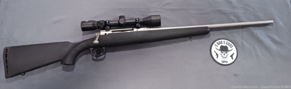 SAVAGE AXIS 270 WIN 22" STAINLESS BUSHNELL 3-9x40 BOLT ACTION PRE-OWNED-img-1